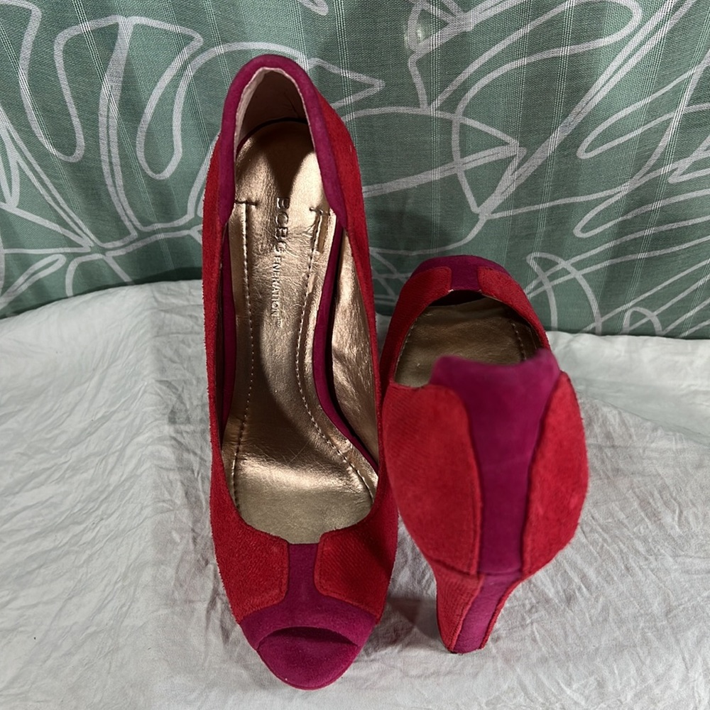 Bcbgeneration Bcbg Jodeci Raspberry Open Toe Plat… - image 5